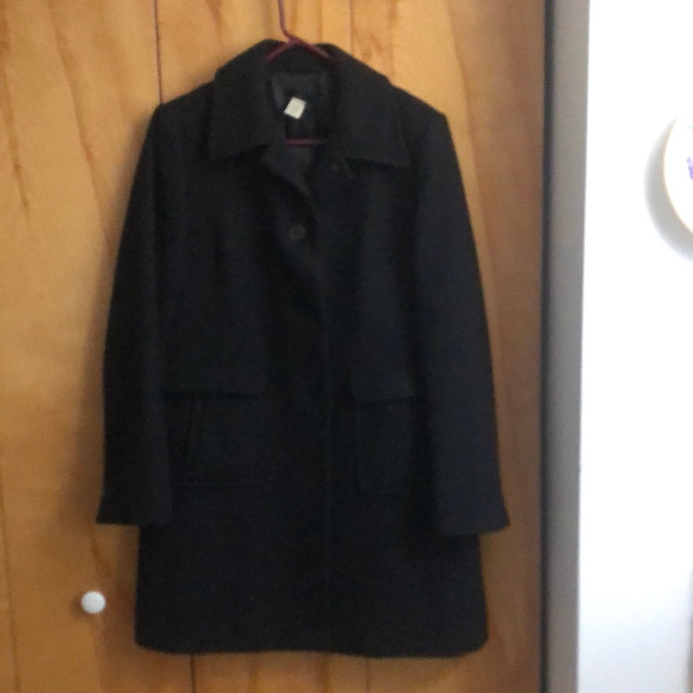 J Crew wool dress coat sz 14